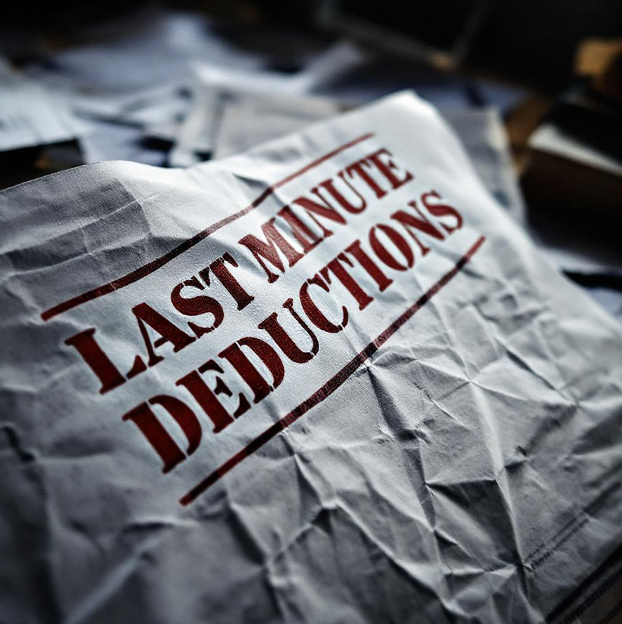 Some last minute tax deductions for contractors before the year ends: